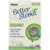 NOW Foods Better Stevia Organic, Zero-Calorie Sweetener, Non-GMO, Gluten-Free, Натуральный подсластитель 75 пакетов (по 1 г каждый)